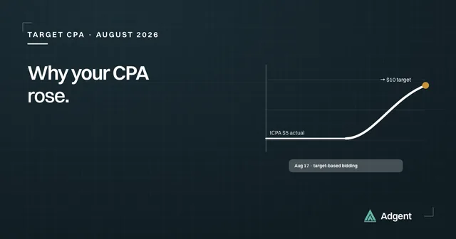 Why your Google Ads CPA rose: the August 2026 Target CPA change
