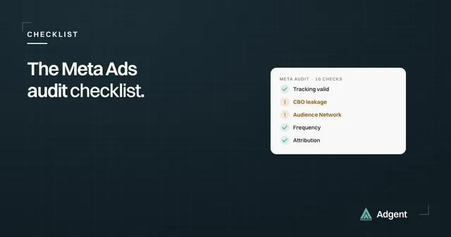 The Meta Ads account audit: the ten checks that recover spend